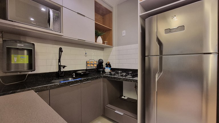 Studio Moderno com Varanda Gourmet