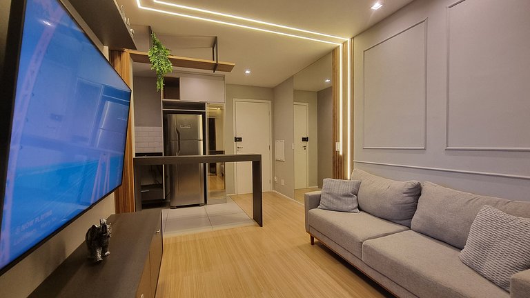 Modern Studio with BBQ Balcony