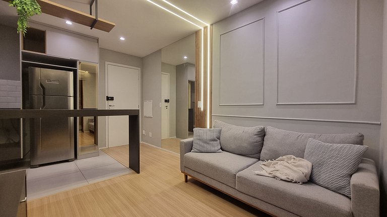 Modern Studio with BBQ Balcony