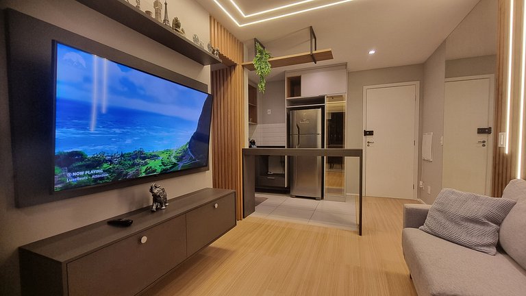 Modern Studio with BBQ Balcony