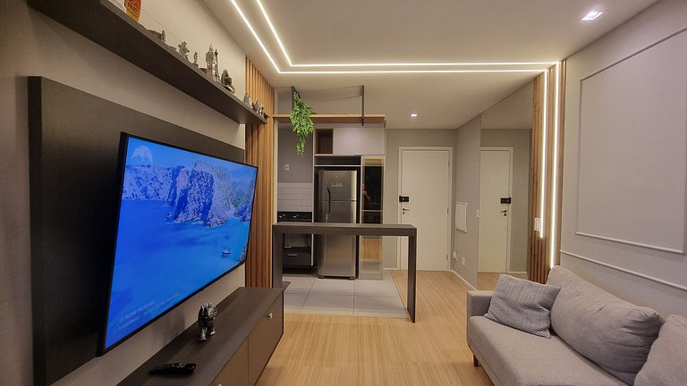 Studio Moderno com Varanda Gourmet
