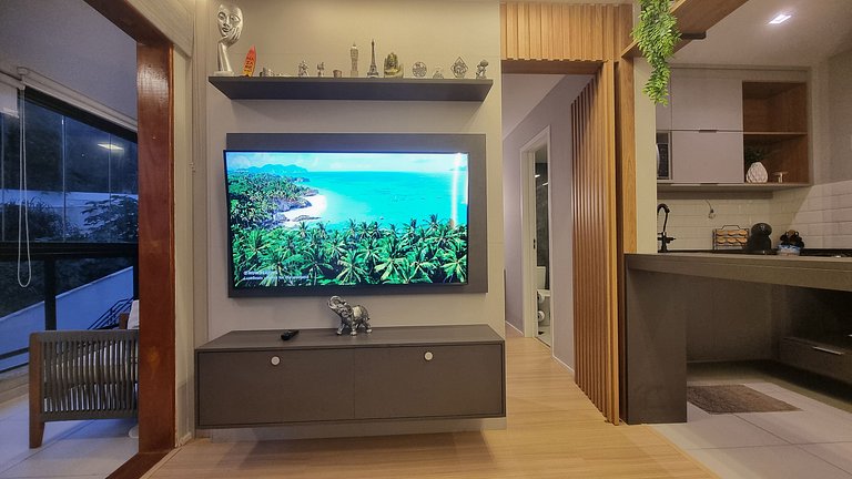Modern Studio with BBQ Balcony