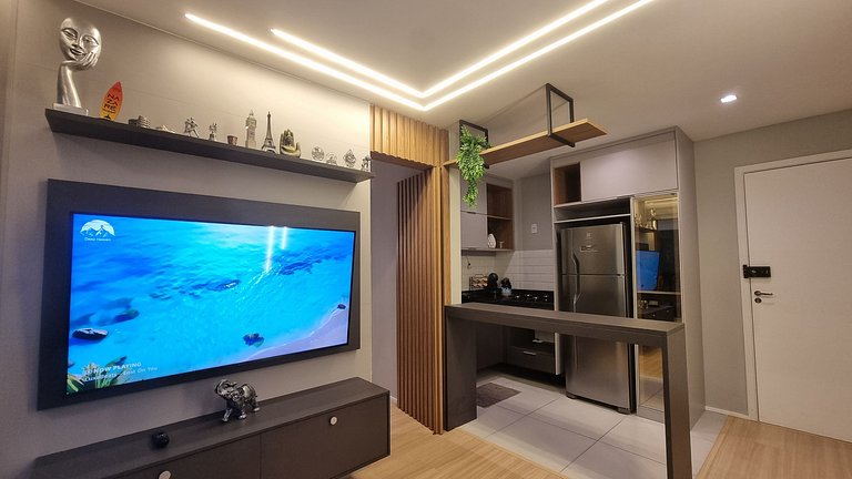 Modern Studio with BBQ Balcony