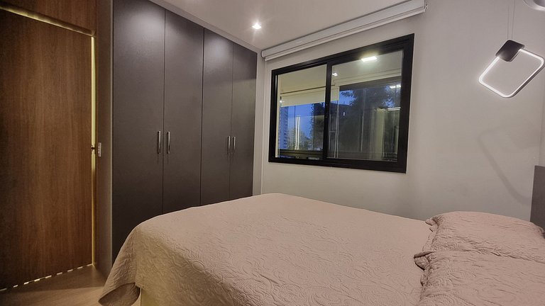 Modern Studio with BBQ Balcony