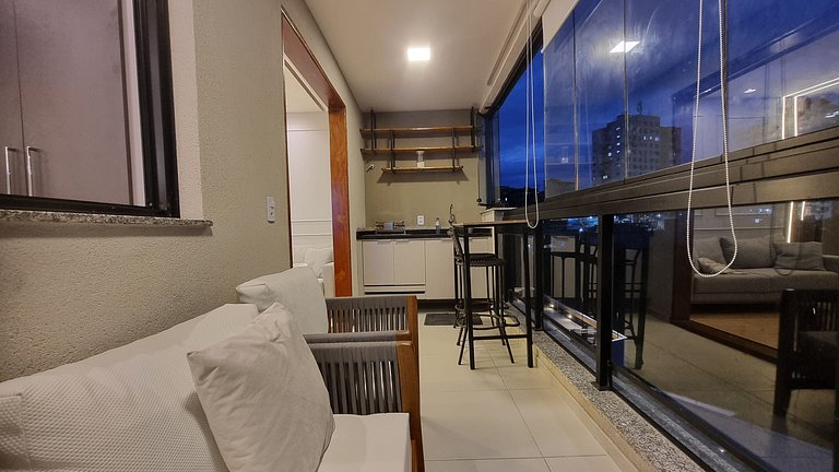 Modern Studio with BBQ Balcony