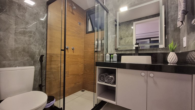 Modern Studio with BBQ Balcony
