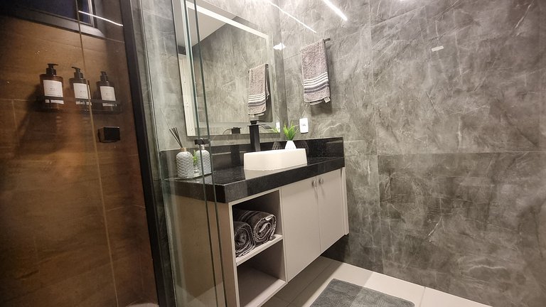 Studio Moderno com Varanda Gourmet